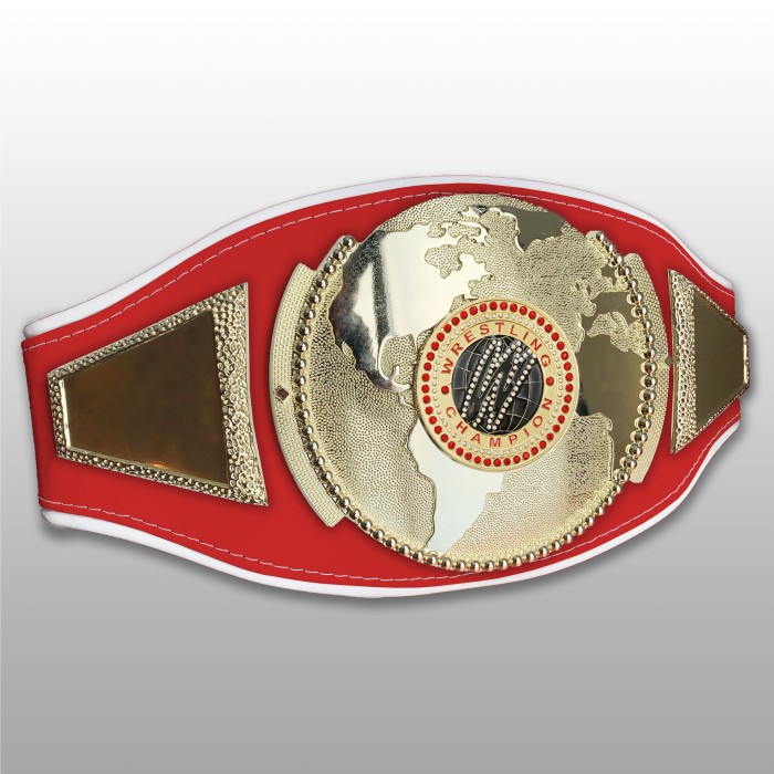 WRESTLING CHAMPIONSHIP BELT PROGLOBE/G/WRESTGEMG - AVAILABLE IN 6+ COLOURS